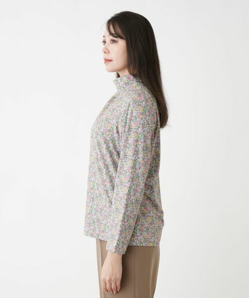 Leilian PLUS HOUSE / レリアンプラスハウス カットソー | 【店舗人気】小花柄ハイネックカットソー | 詳細8