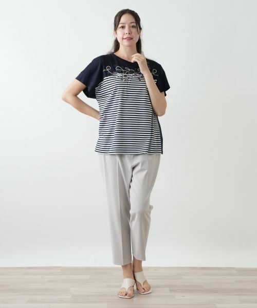 Leilian PLUS HOUSE / レリアンプラスハウス その他パンツ | 【店舗人気】ストレッチクロップドパンツ | 詳細10