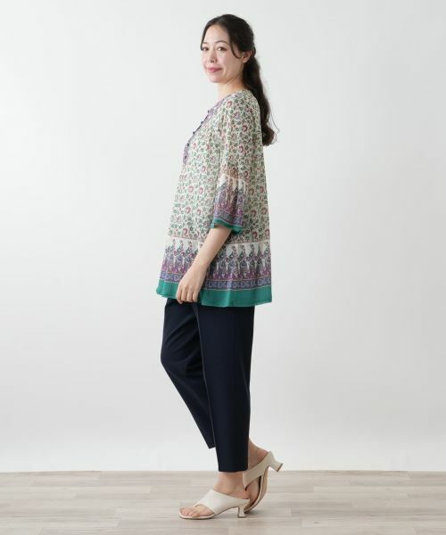 Leilian PLUS HOUSE / レリアンプラスハウス その他パンツ | 【店舗人気】ストレッチクロップドパンツ | 詳細2