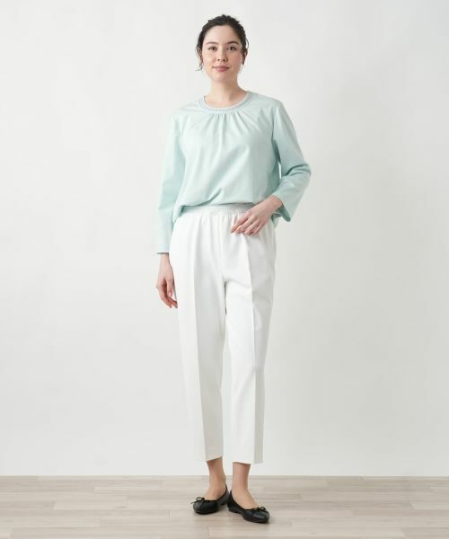 Leilian PLUS HOUSE / レリアンプラスハウス その他パンツ | 【店舗人気】ストレッチクロップドパンツ | 詳細4