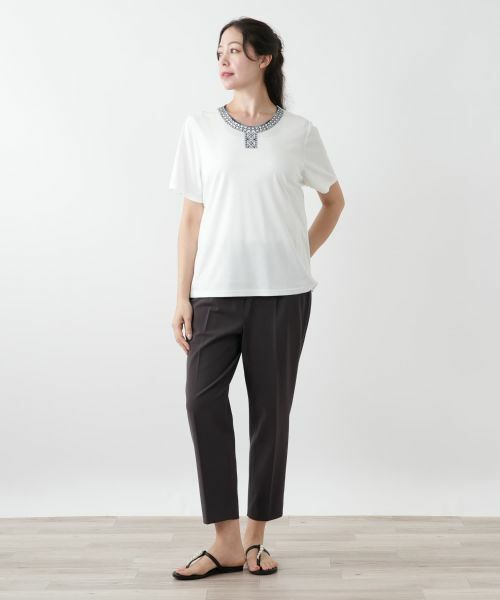 Leilian PLUS HOUSE / レリアンプラスハウス その他パンツ | 【店舗人気】ストレッチクロップドパンツ | 詳細7