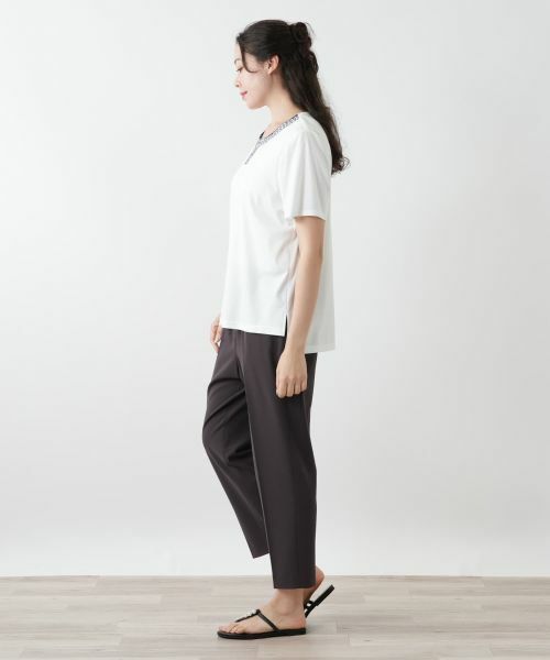 Leilian PLUS HOUSE / レリアンプラスハウス その他パンツ | 【店舗人気】ストレッチクロップドパンツ | 詳細8