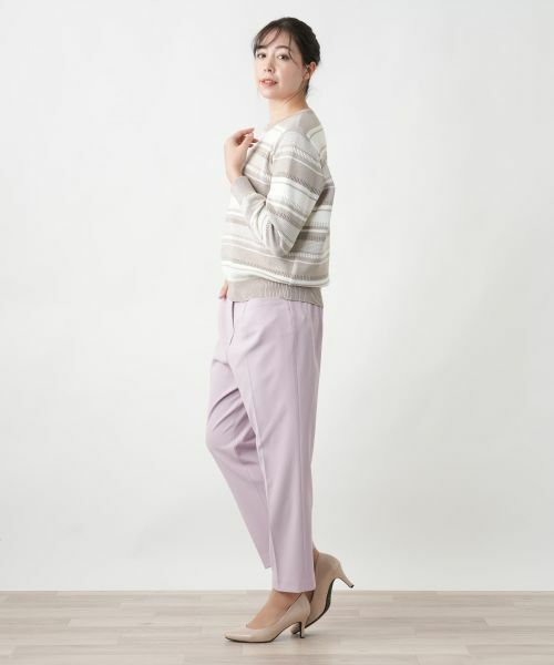 Leilian PLUS HOUSE / レリアンプラスハウス その他パンツ | 【店舗人気】ストレッチクロップドパンツ | 詳細2