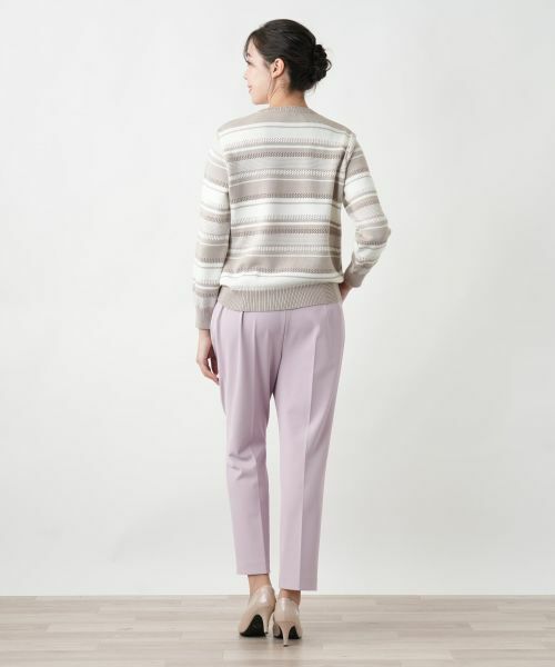 Leilian PLUS HOUSE / レリアンプラスハウス その他パンツ | 【店舗人気】ストレッチクロップドパンツ | 詳細3