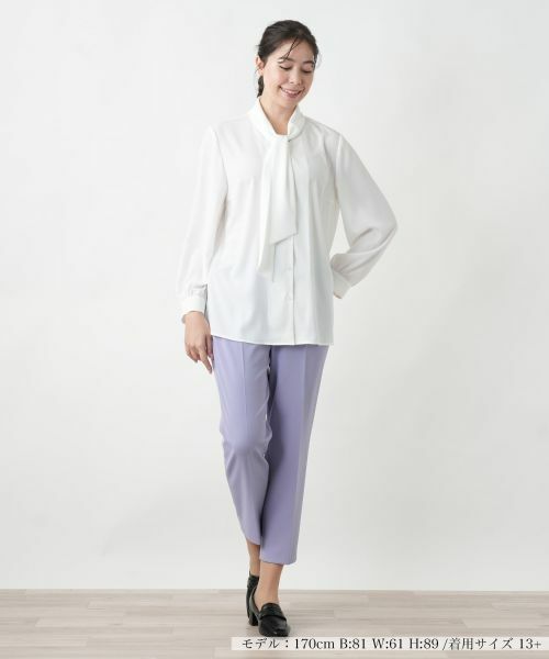 Leilian PLUS HOUSE / レリアンプラスハウス その他パンツ | 【店舗人気】ストレッチクロップドパンツ | 詳細4