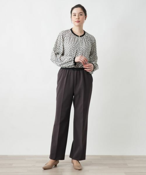 Leilian PLUS HOUSE / レリアンプラスハウス その他パンツ | 【店舗人気】センタープレスパンツ | 詳細1