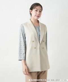 Leilian PLUS HOUSE / レリアンプラスハウス テーラードジャケット | 【店舗人気】洗えるジレ