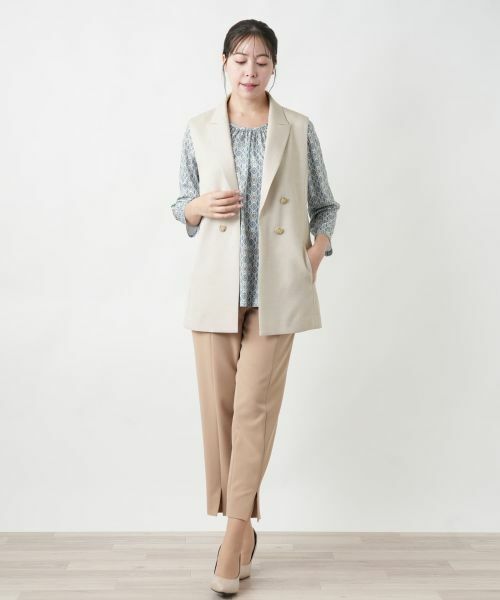 Leilian PLUS HOUSE / レリアンプラスハウス テーラードジャケット | 【店舗人気】洗えるジレ | 詳細1