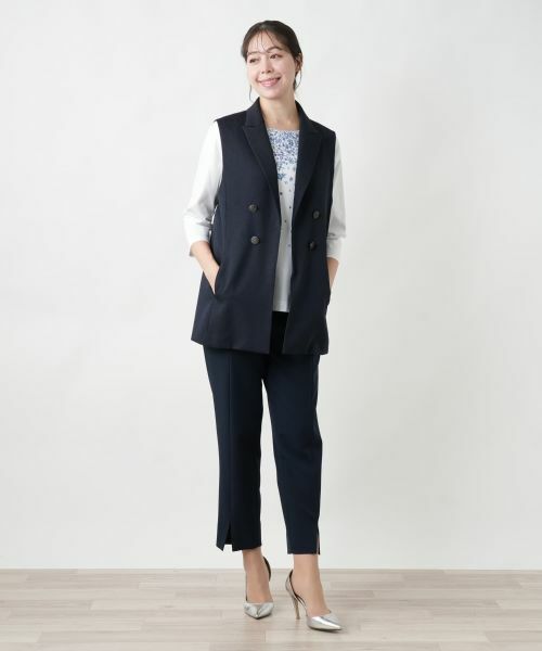 Leilian PLUS HOUSE / レリアンプラスハウス テーラードジャケット | 【店舗人気】洗えるジレ | 詳細4