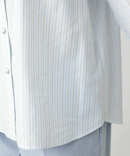 Leilian PLUS HOUSE / レリアンプラスハウス シャツ・ブラウス | 【店舗人気】【ウォッシャブル】ストライプブラウス | 詳細10