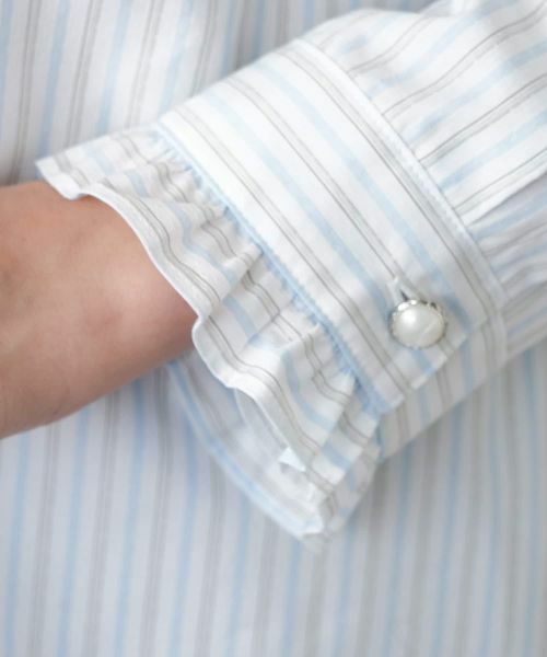 Leilian PLUS HOUSE / レリアンプラスハウス シャツ・ブラウス | 【店舗人気】【ウォッシャブル】ストライプブラウス | 詳細12