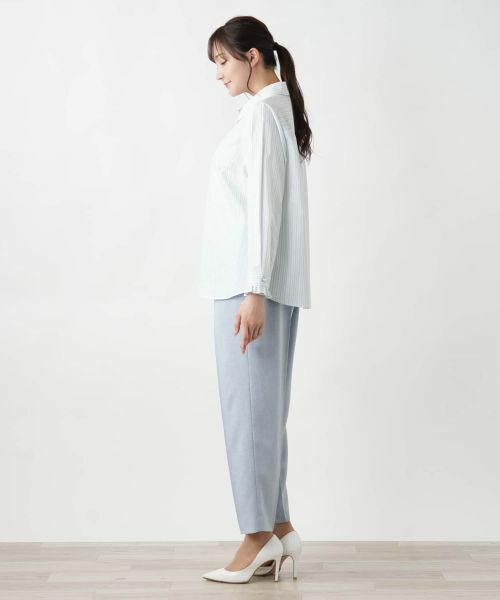 Leilian PLUS HOUSE / レリアンプラスハウス シャツ・ブラウス | 【店舗人気】【ウォッシャブル】ストライプブラウス | 詳細2