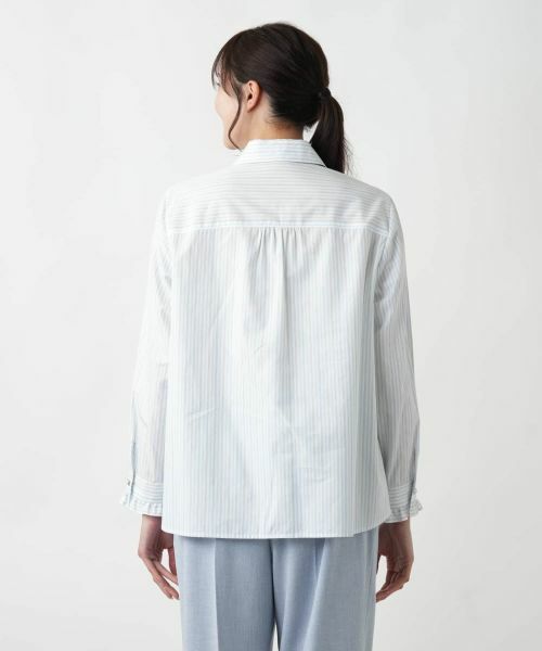 Leilian PLUS HOUSE / レリアンプラスハウス シャツ・ブラウス | 【店舗人気】【ウォッシャブル】ストライプブラウス | 詳細6