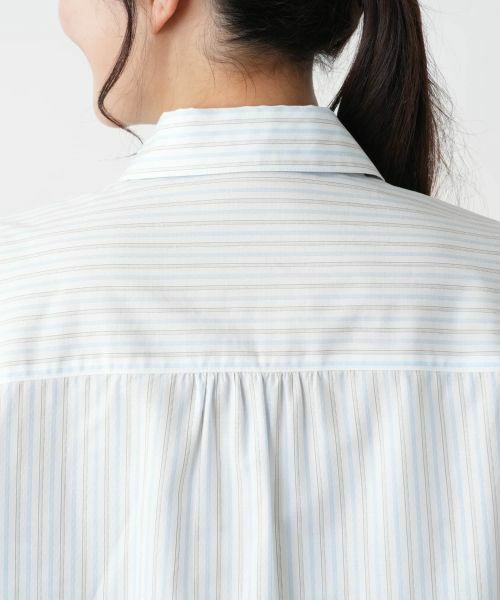Leilian PLUS HOUSE / レリアンプラスハウス シャツ・ブラウス | 【店舗人気】【ウォッシャブル】ストライプブラウス | 詳細8