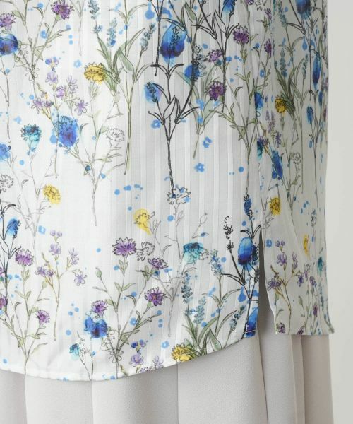 Leilian PLUS HOUSE / レリアンプラスハウス シャツ・ブラウス | 【店舗人気】プリントバンドカラーブラウス | 詳細10