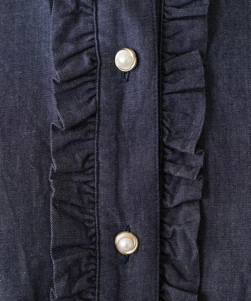 Leilian PLUS HOUSE / レリアンプラスハウス シャツ・ブラウス | 【店舗人気】フリルデニムブラウス | 詳細13