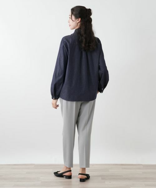 Leilian PLUS HOUSE / レリアンプラスハウス シャツ・ブラウス | 【店舗人気】フリルデニムブラウス | 詳細3