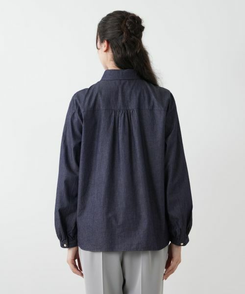Leilian PLUS HOUSE / レリアンプラスハウス シャツ・ブラウス | 【店舗人気】フリルデニムブラウス | 詳細6