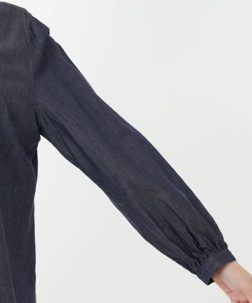 Leilian PLUS HOUSE / レリアンプラスハウス シャツ・ブラウス | 【店舗人気】フリルデニムブラウス | 詳細9