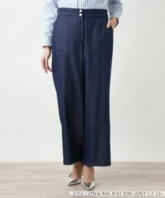 Leilian PLUS HOUSE / レリアンプラスハウス その他パンツ | 【店舗人気】デニム調ワイドパンツ