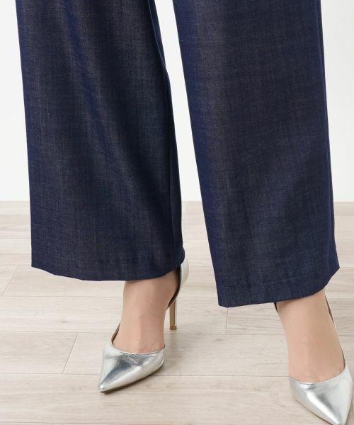 Leilian PLUS HOUSE / レリアンプラスハウス その他パンツ | 【店舗人気】デニム調ワイドパンツ | 詳細10