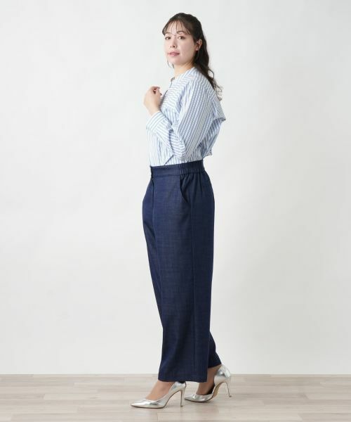 Leilian PLUS HOUSE / レリアンプラスハウス その他パンツ | 【店舗人気】デニム調ワイドパンツ | 詳細2