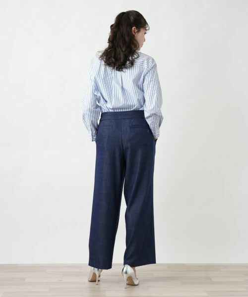 Leilian PLUS HOUSE / レリアンプラスハウス その他パンツ | 【店舗人気】デニム調ワイドパンツ | 詳細3