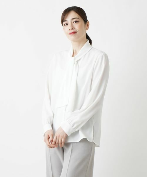 Leilian PLUS HOUSE / レリアンプラスハウス シャツ・ブラウス | 【店舗人気】ボウタイブラウス【セレモニー】 | 詳細1