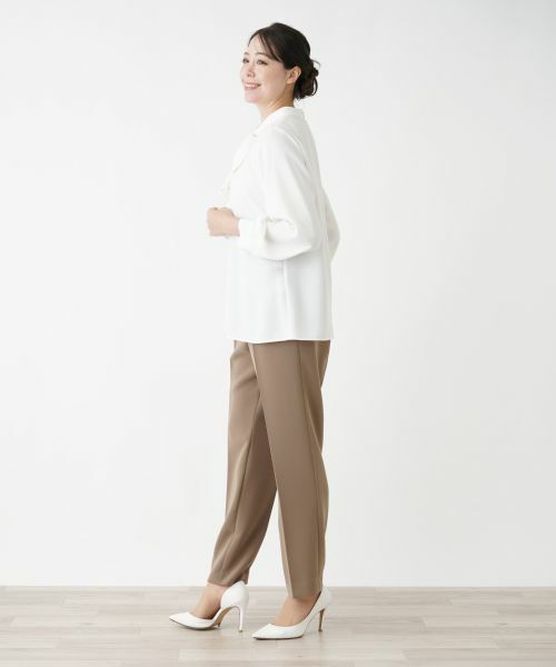 Leilian PLUS HOUSE / レリアンプラスハウス シャツ・ブラウス | 【店舗人気】ミニスタンドカラーフリルブラウス【セレモニー】 | 詳細2