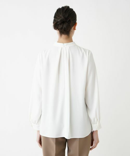 Leilian PLUS HOUSE / レリアンプラスハウス シャツ・ブラウス | 【店舗人気】ミニスタンドカラーフリルブラウス【セレモニー】 | 詳細6