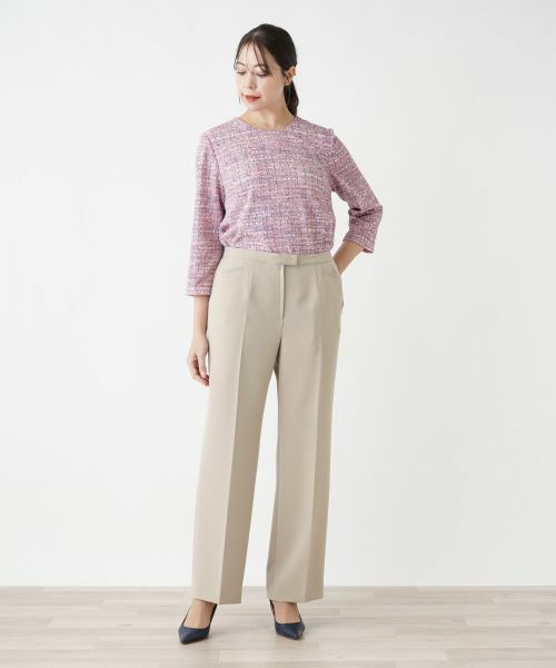 Leilian PLUS HOUSE / レリアンプラスハウス その他パンツ | 【店舗人気】センタープレスパンツ | 詳細1