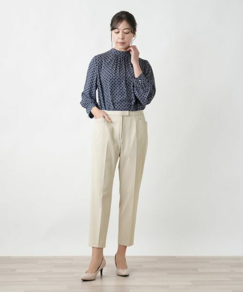 Leilian PLUS HOUSE / レリアンプラスハウス その他パンツ | 【店舗人気】ストレッチクロップドパンツ | 詳細1