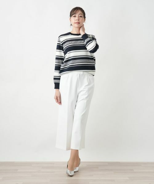 Leilian PLUS HOUSE / レリアンプラスハウス その他パンツ | 【店舗人気】ストレッチワイドパンツ | 詳細10