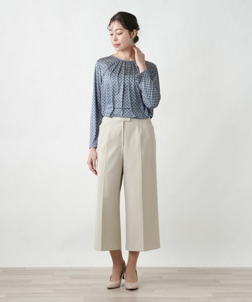 Leilian PLUS HOUSE / レリアンプラスハウス その他パンツ | 【店舗人気】ストレッチワイドパンツ | 詳細4