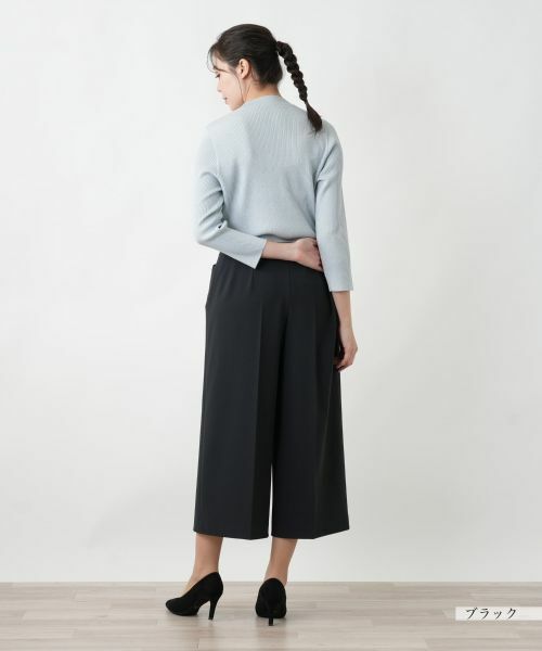 Leilian PLUS HOUSE / レリアンプラスハウス その他パンツ | 【店舗人気】ストレッチワイドパンツ | 詳細9