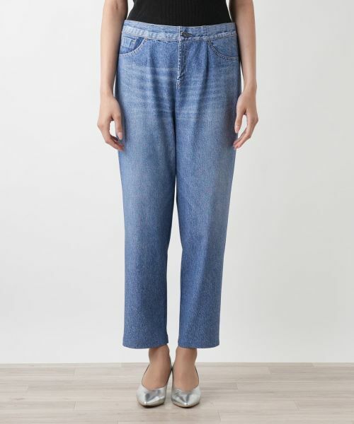 Leilian PLUS HOUSE / レリアンプラスハウス その他パンツ | 【店舗人気】デニム風プリントパンツ | 詳細10