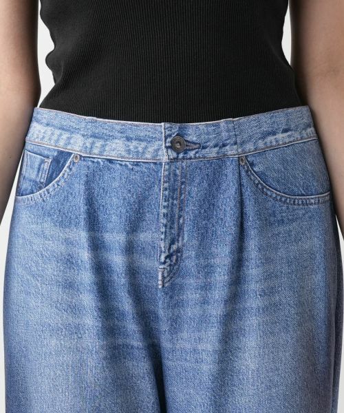 Leilian PLUS HOUSE / レリアンプラスハウス その他パンツ | 【店舗人気】デニム風プリントパンツ | 詳細13