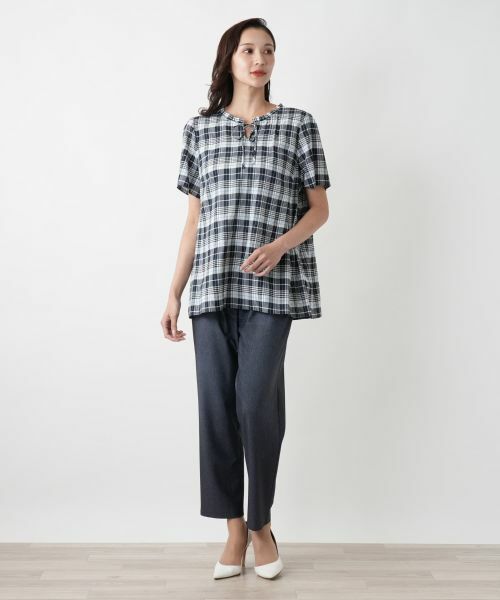 Leilian PLUS HOUSE / レリアンプラスハウス その他パンツ | 【店舗人気】デニム風プリントパンツ | 詳細4