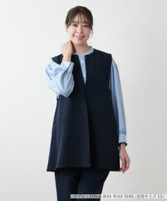 Leilian PLUS HOUSE / レリアンプラスハウス テーラードジャケット | 【店舗人気】ノーカラーベスト