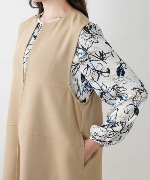 Leilian PLUS HOUSE / レリアンプラスハウス テーラードジャケット | 【店舗人気】ノーカラーベスト | 詳細13