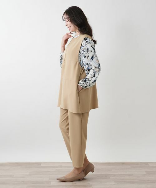 Leilian PLUS HOUSE / レリアンプラスハウス テーラードジャケット | 【店舗人気】ノーカラーベスト | 詳細6