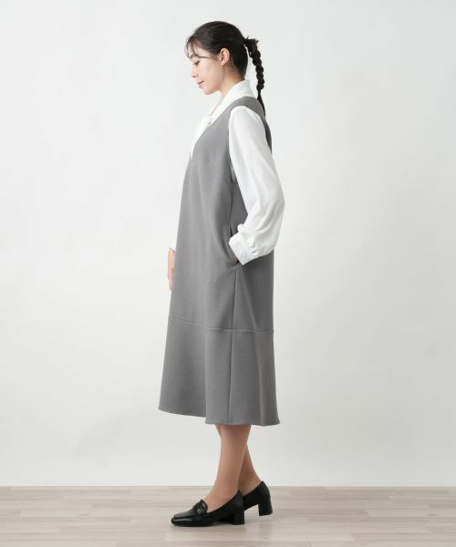 Leilian PLUS HOUSE / レリアンプラスハウス ロング・マキシ丈ワンピース | 【店舗人気】洗えるジャンパースカート | 詳細2