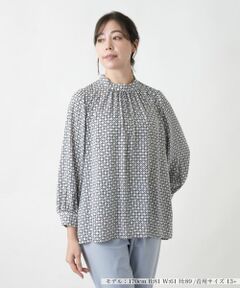 Leilian PLUS HOUSE / レリアンプラスハウス シャツ・ブラウス | 【店舗人気】スタンドカラーブラウス