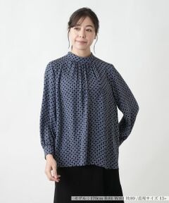 Leilian PLUS HOUSE / レリアンプラスハウス シャツ・ブラウス | 【店舗人気】スタンドカラーブラウス