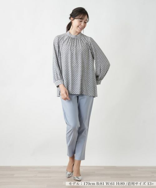 Leilian PLUS HOUSE / レリアンプラスハウス シャツ・ブラウス | 【店舗人気】スタンドカラーブラウス | 詳細4