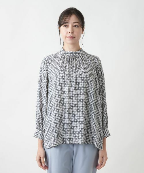 Leilian PLUS HOUSE / レリアンプラスハウス シャツ・ブラウス | 【店舗人気】スタンドカラーブラウス | 詳細7