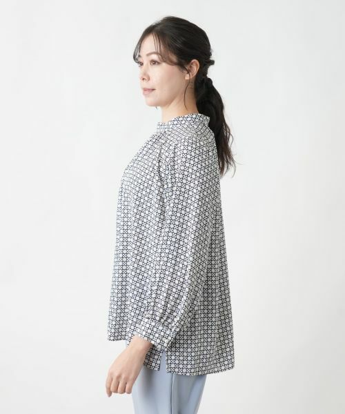 Leilian PLUS HOUSE / レリアンプラスハウス シャツ・ブラウス | 【店舗人気】スタンドカラーブラウス | 詳細8