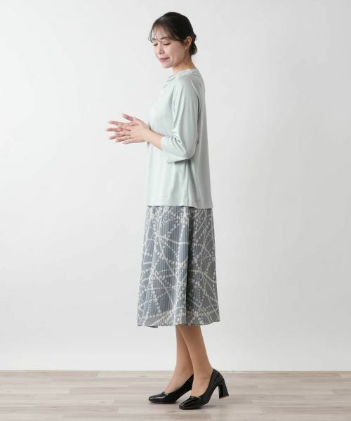 Leilian PLUS HOUSE / レリアンプラスハウス カットソー | 【店舗人気】ドレープネックカットソー | 詳細2