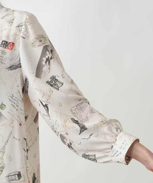 Leilian PLUS HOUSE / レリアンプラスハウス シャツ・ブラウス | 【店舗人気】プリントボウタイブラウス【Leilian WHITE LABEL】 | 詳細12