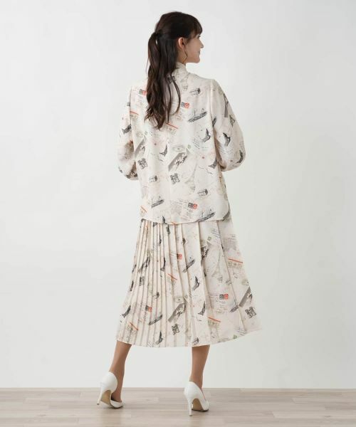 Leilian PLUS HOUSE / レリアンプラスハウス シャツ・ブラウス | 【店舗人気】プリントボウタイブラウス【Leilian WHITE LABEL】 | 詳細3